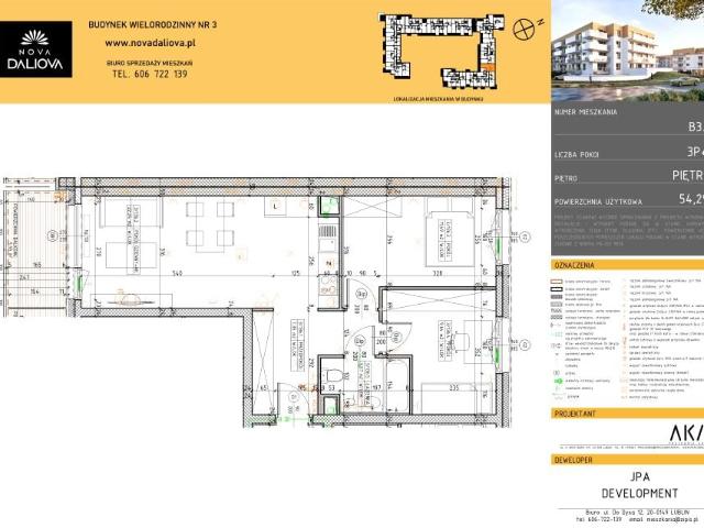Mieszkanie 54,3m²