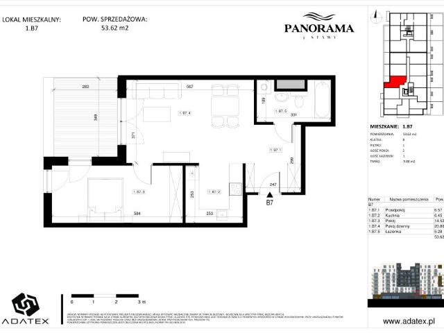 Mieszkanie 54,1m²