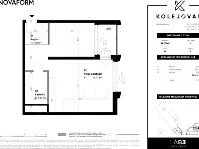 Mieszkanie 54,4m²