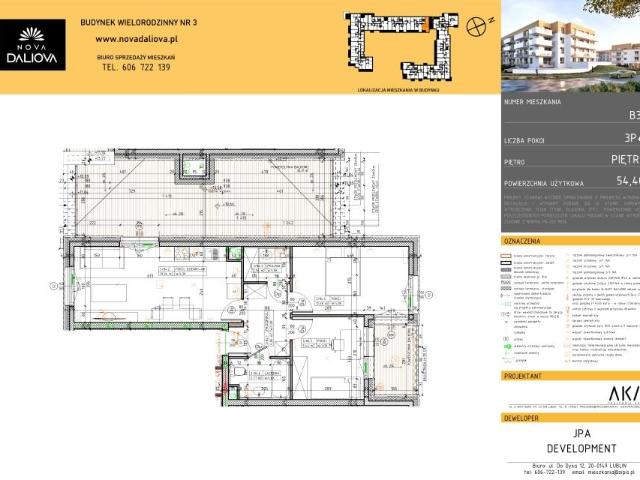 Mieszkanie 54,4m²