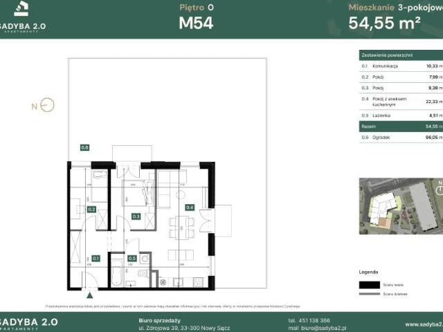 Mieszkanie 54,6m²