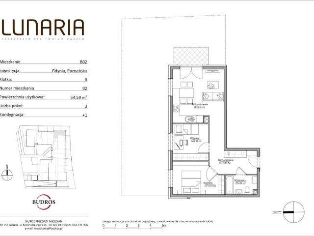 Mieszkanie 54,4m²