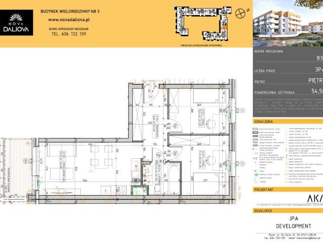 Mieszkanie 54,6m²