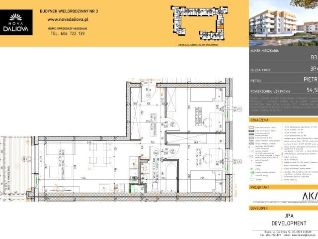 Mieszkanie 54,6m²