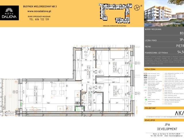 Mieszkanie 54,6m²