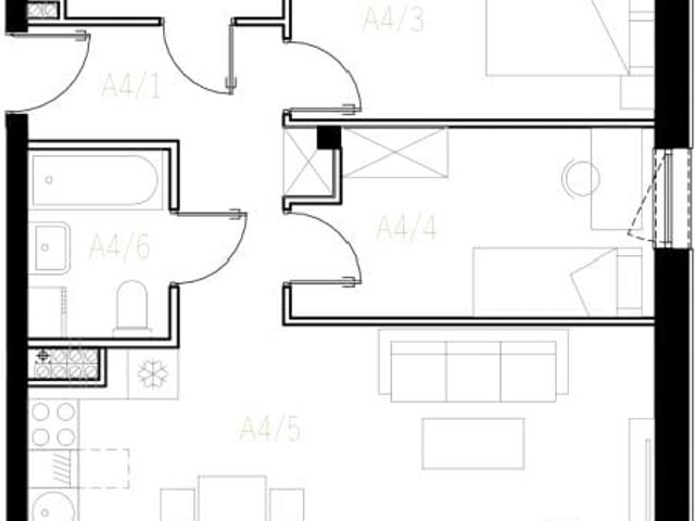 Mieszkanie 54,7m²