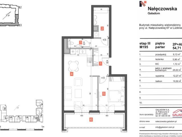 Mieszkanie 54,7m²