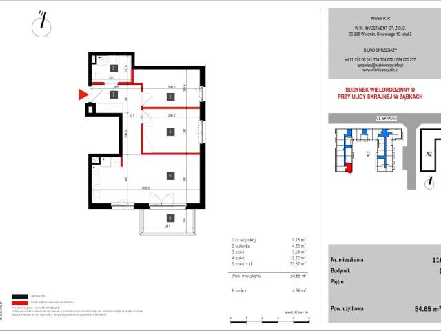 Mieszkanie 54,7m²