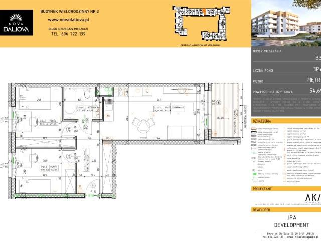 Mieszkanie 54,7m²
