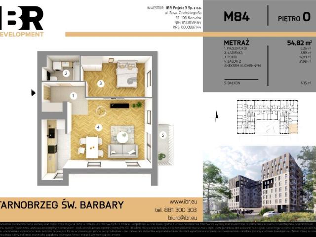 Mieszkanie 54,8m²