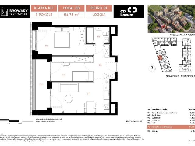 Mieszkanie 54,8m²