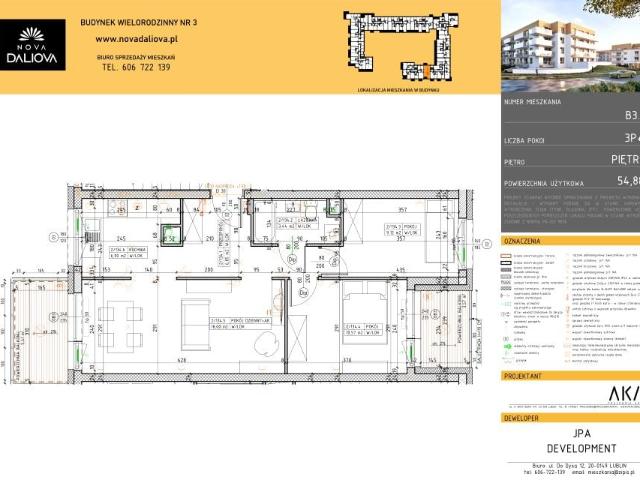 Mieszkanie 54,9m²
