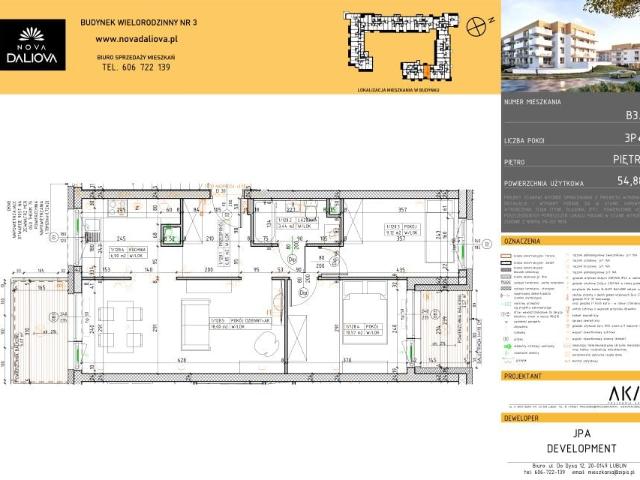 Mieszkanie 54,9m²