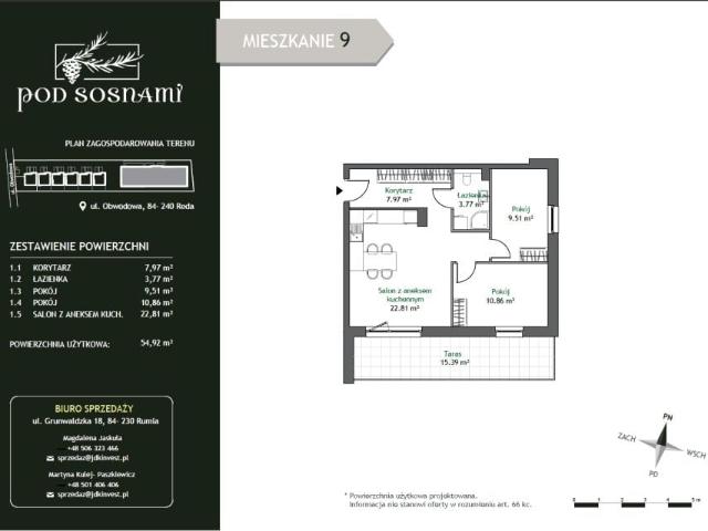 Mieszkanie 54,9m²