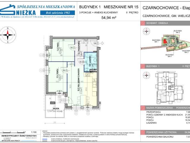 Mieszkanie 54,9m²