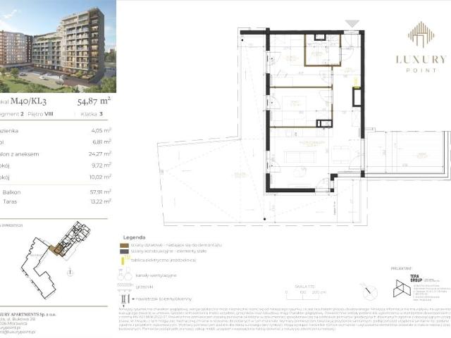 Mieszkanie 54,9m²
