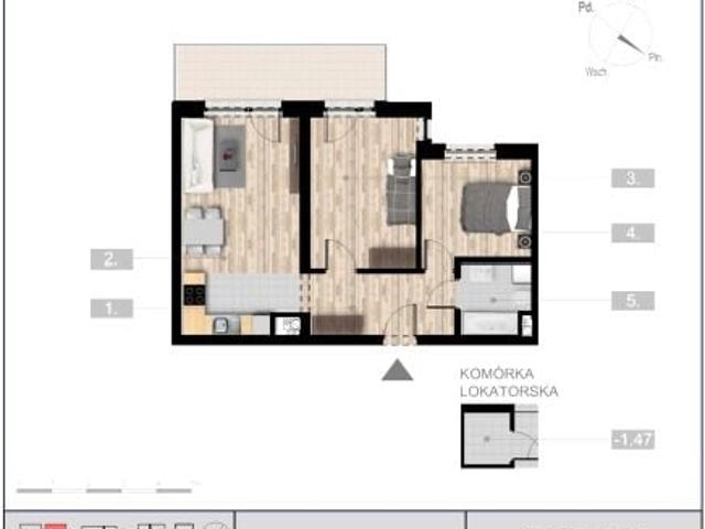 Mieszkanie 54,9m²