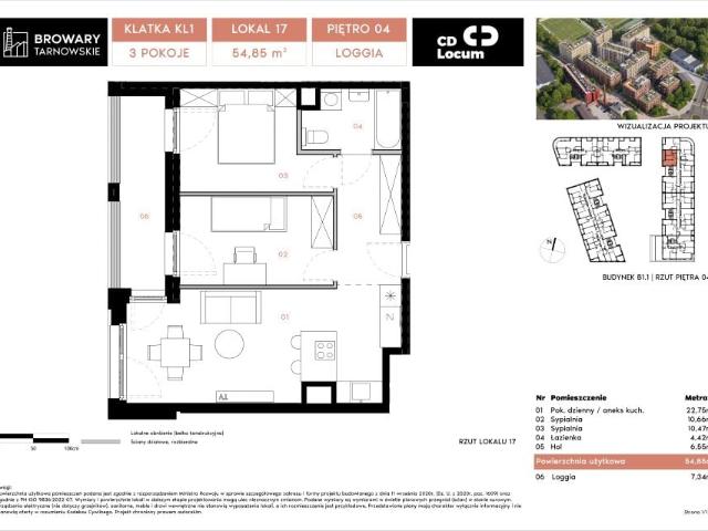 Mieszkanie 54,9m²