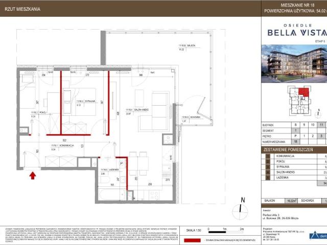 Mieszkanie 54m²