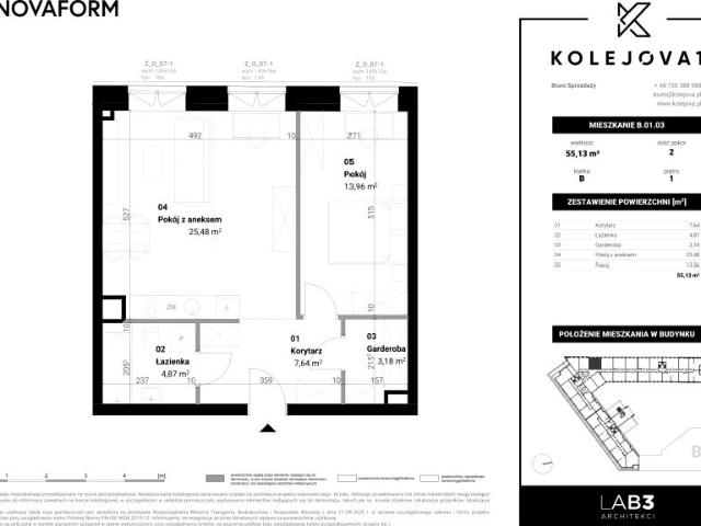 Mieszkanie 55,1m²