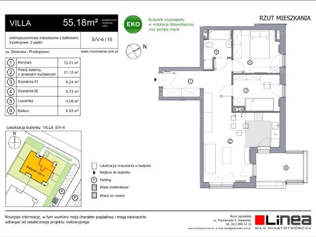 Mieszkanie 55,2m²