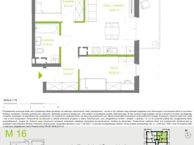 Mieszkanie 55,5m²