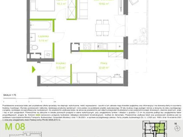Mieszkanie 55,5m²