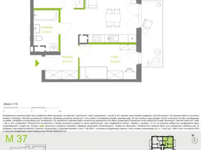 Mieszkanie 55,5m²