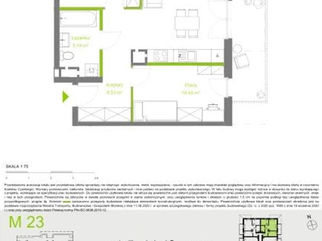 Mieszkanie 55,5m²