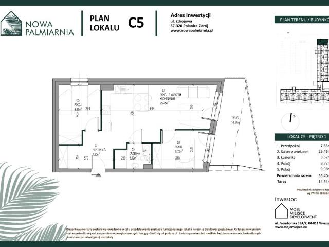 Mieszkanie 55,4m²