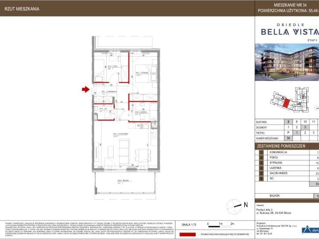 Mieszkanie 55,5m²