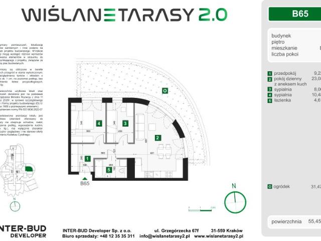 Mieszkanie 55,5m²