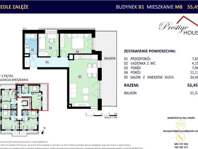 Mieszkanie 55,5m²