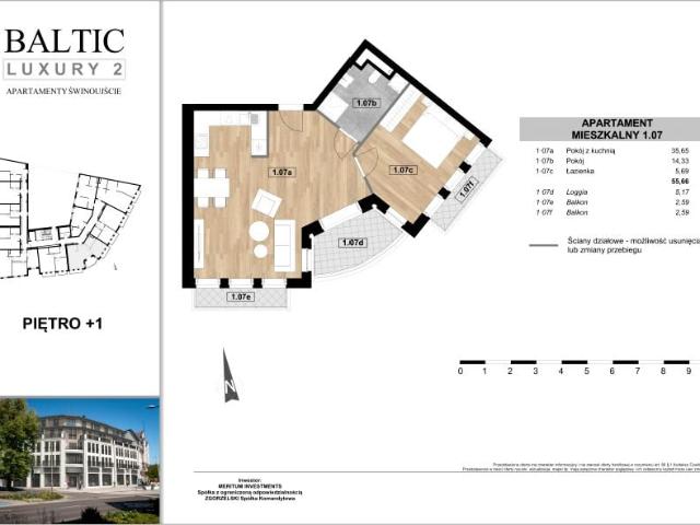 Mieszkanie 55,7m²