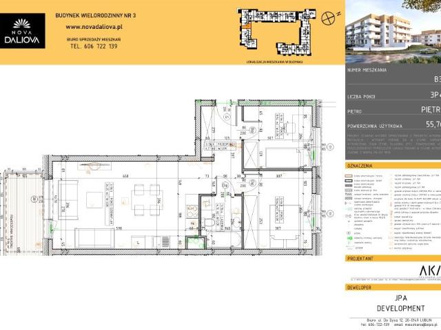 Mieszkanie 55,8m²