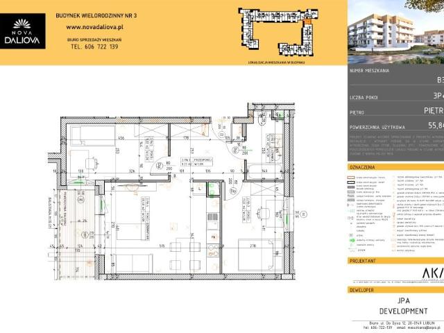 Mieszkanie 55,8m²