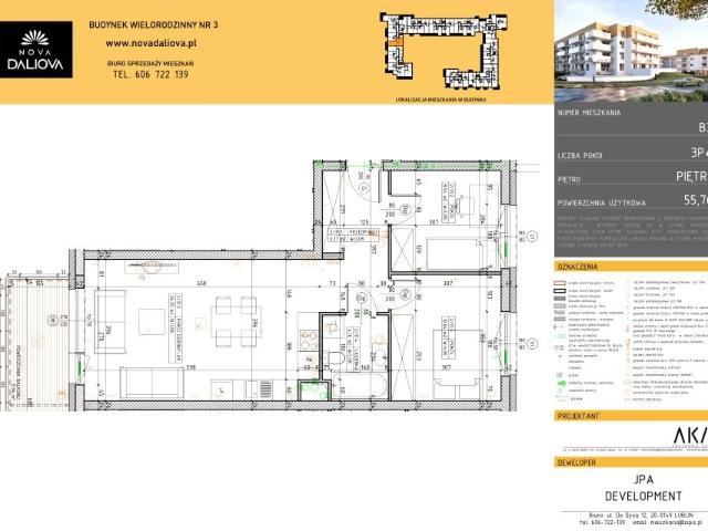 Mieszkanie 55,8m²