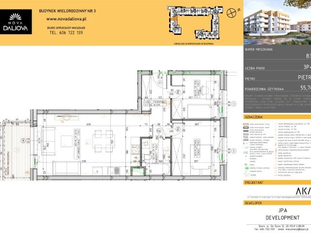 Mieszkanie 55,8m²