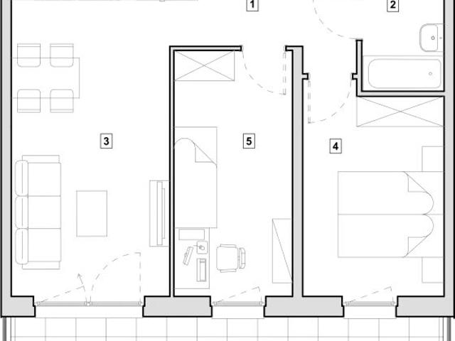 Mieszkanie 57,7m²