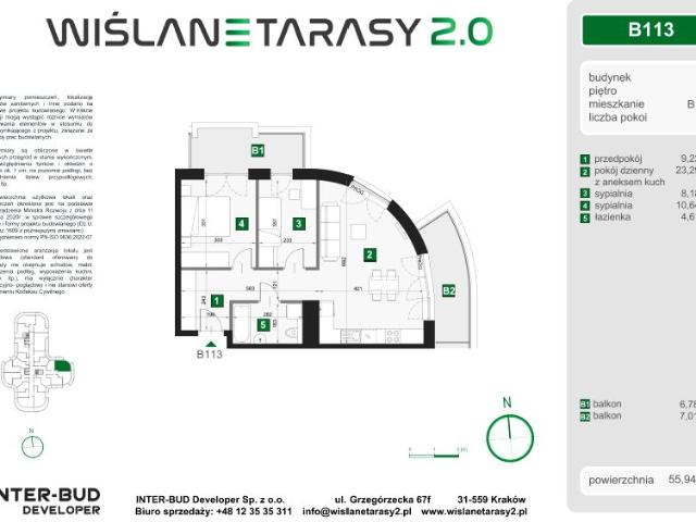 Mieszkanie 55,9m²