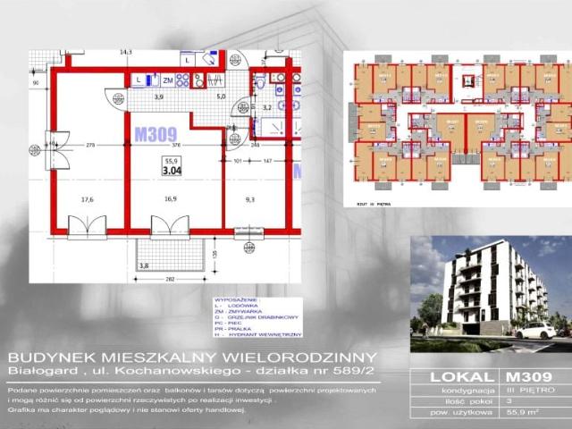 Mieszkanie 56,1m²