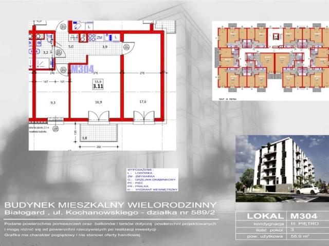 Mieszkanie 56m²