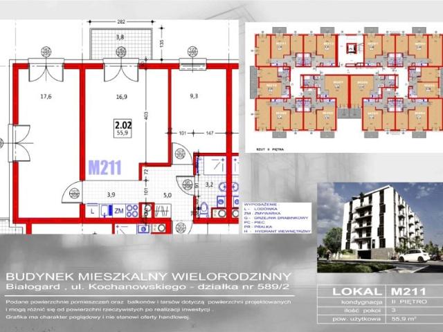 Mieszkanie 56m²