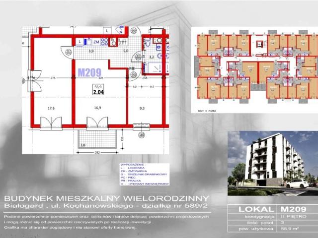 Mieszkanie 56m²