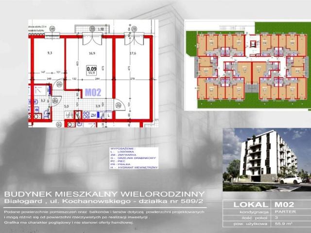Mieszkanie 55,9m²