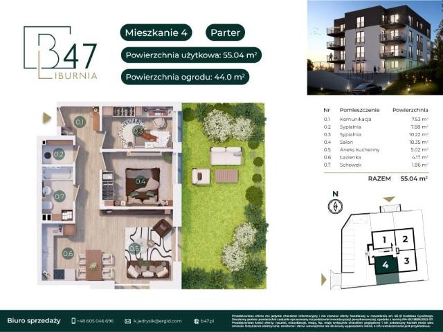 Mieszkanie 55m²