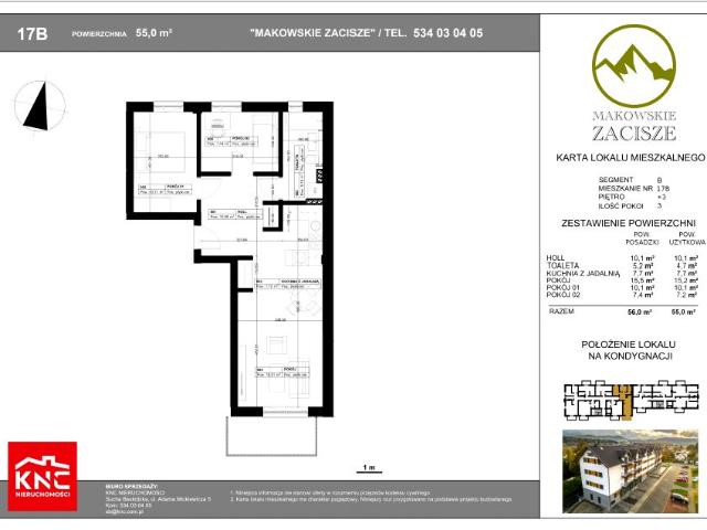 Mieszkanie 55m²