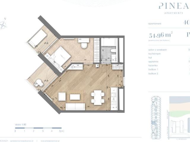Mieszkanie 55m²