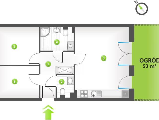 Mieszkanie 56,1m²