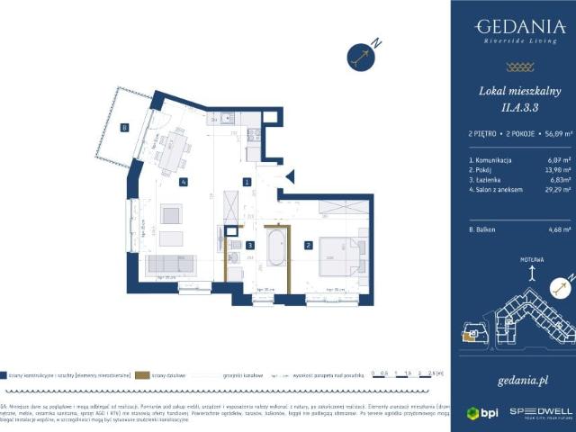 Mieszkanie 56,1m²